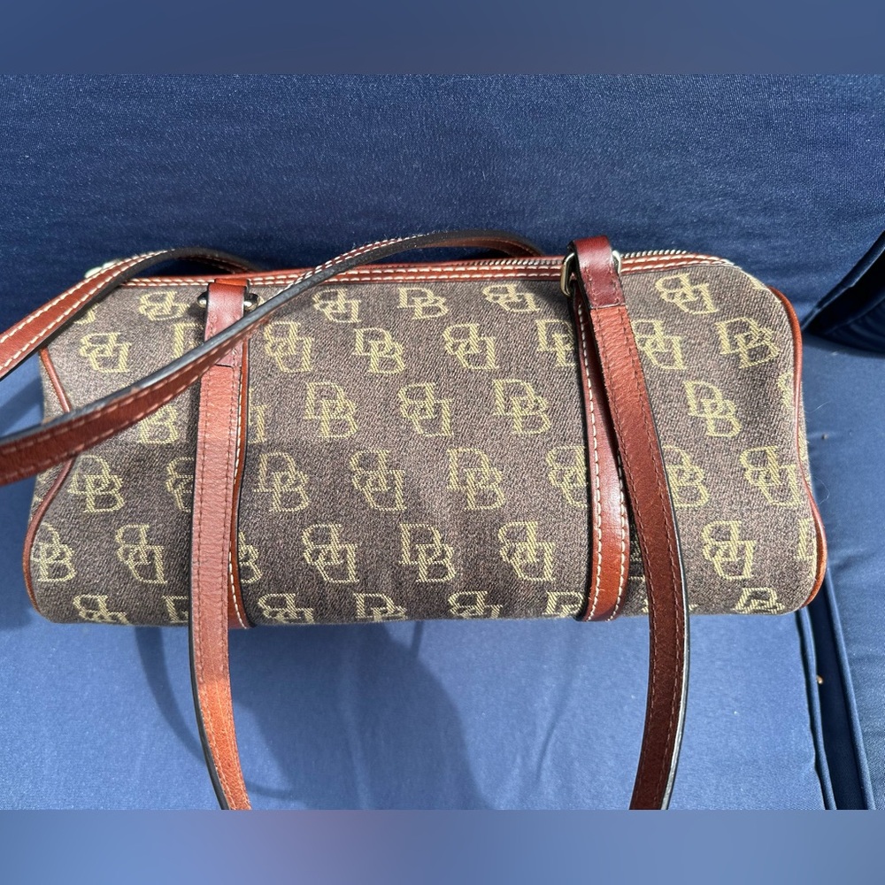 Dooney & Bourke Brown Monogram Satchel